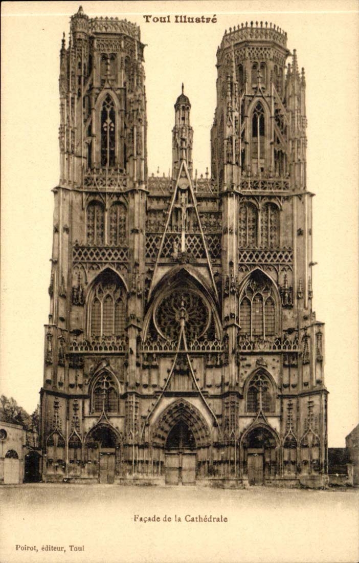 Toul - Frontage of the Cathedral - CPA