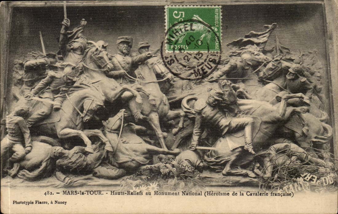 Mars la Tour - Hauts Reliefs au Monument National - Heroisme de la Calvarie - CPA