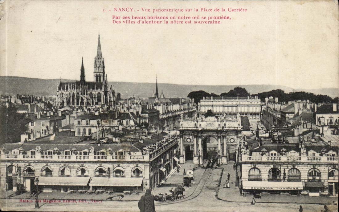 Nancy - Vue Panoramique sur la place de la Carriere - CPA