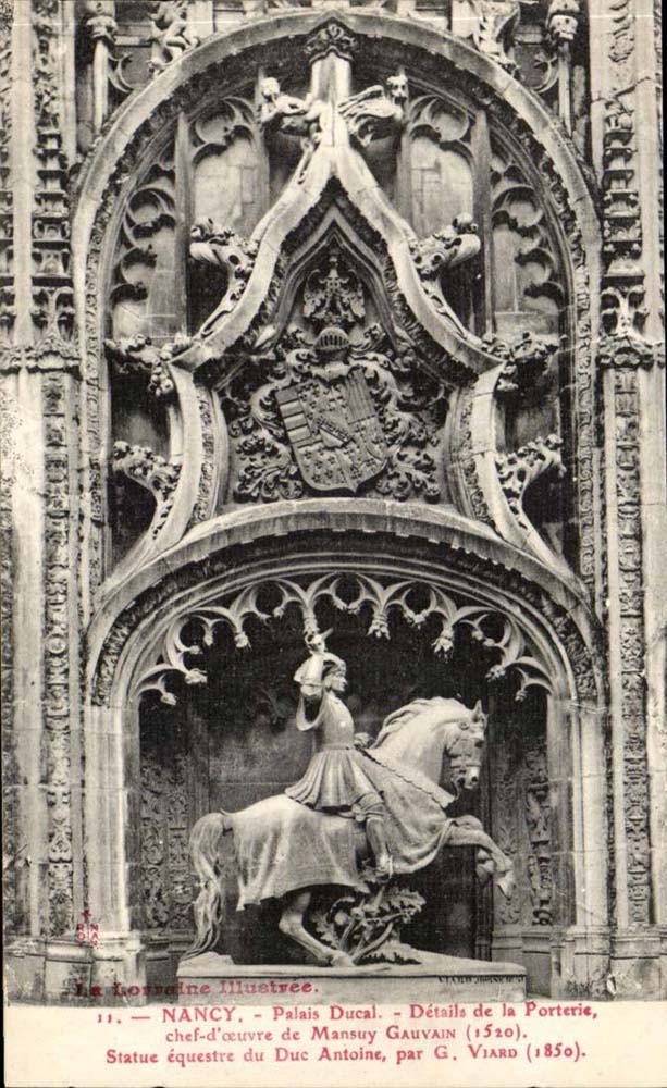 Nancy - Palais Ducal - Details de la Porterie chef d'oeuvre de Gauvain 1520 - CPA