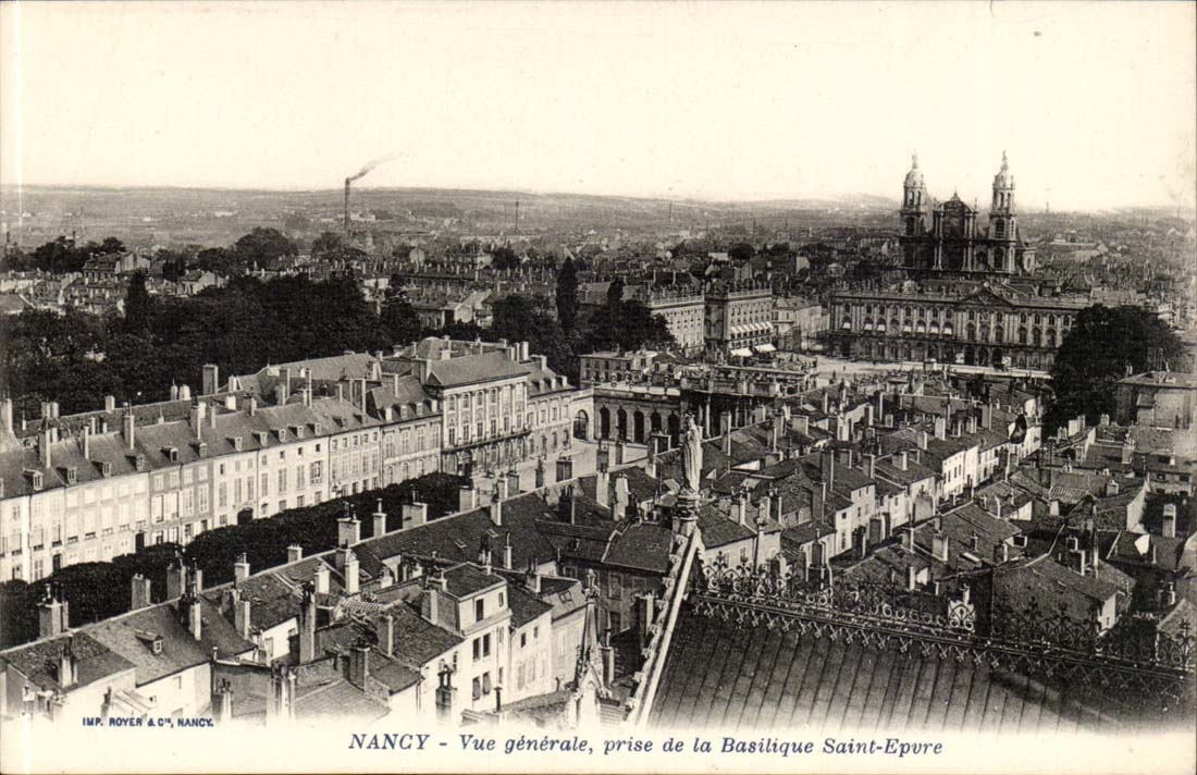 Nancy - Vue Generale prise de la Basilique Saint Epvre - CPA