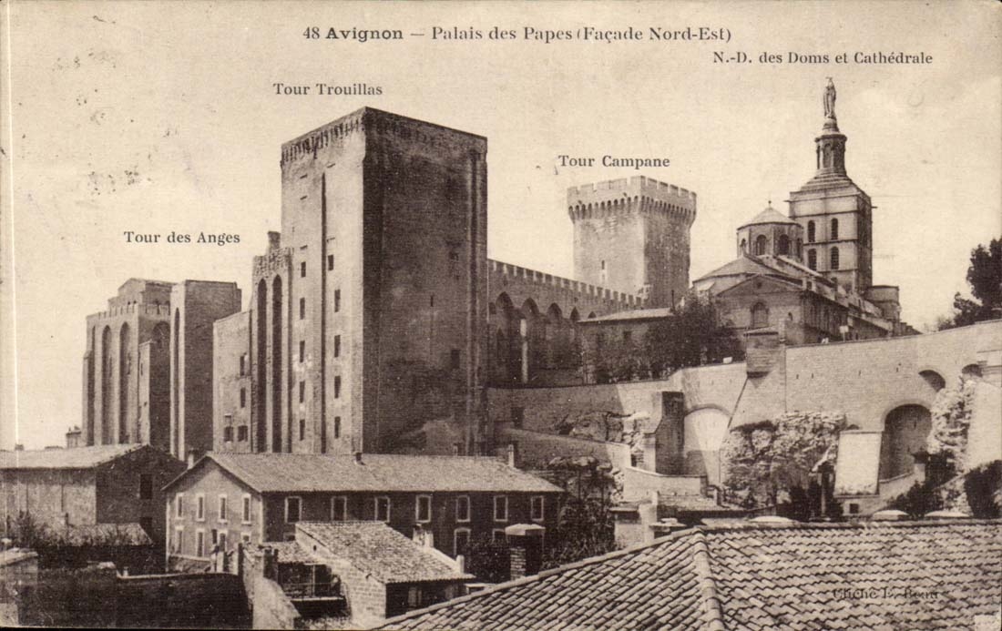 Avignon - Palate of the Popes - Northern Facde Is - CPA