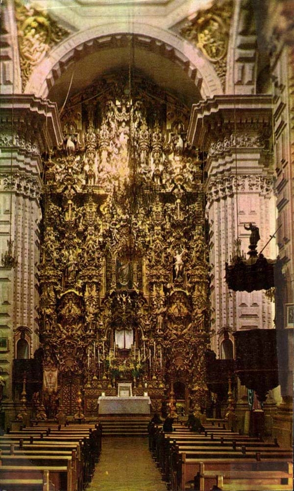 Mexico - Mexico City - Taxco - Interior of Santa Snuffed CPA