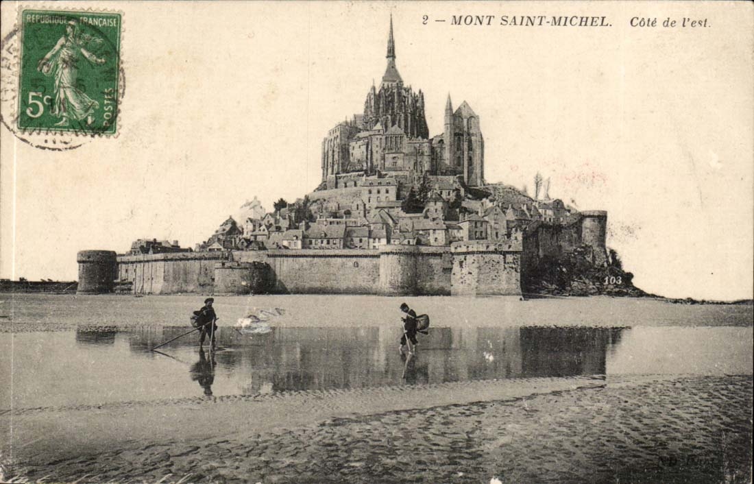 Mont Saint Michel CPA Cote is (sinning)