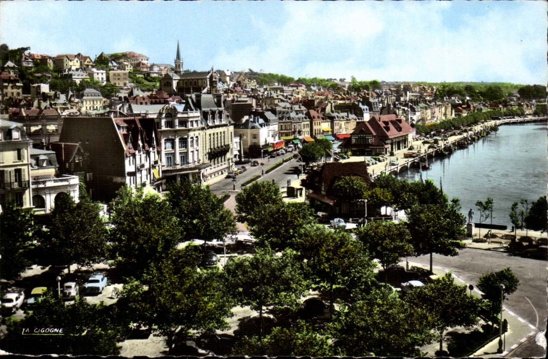 Trouville CPA the queen of the beaches View