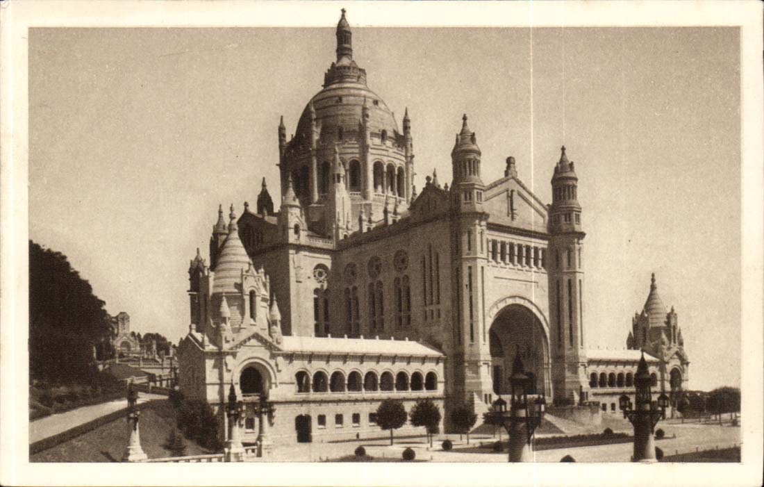 CPA Basilika Lisieux der Gesamtabbildung