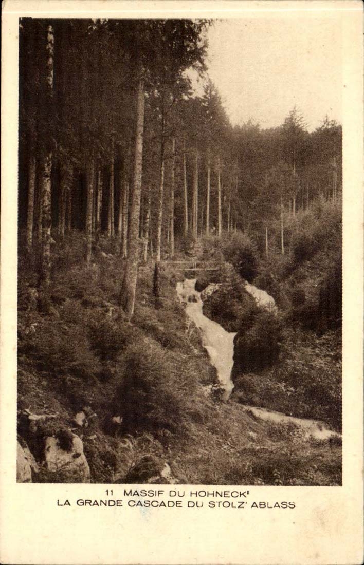 Mountain of Hohneck CPA the large cascade of Stolz Ablass