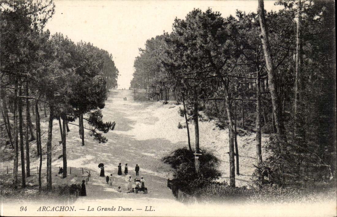 Arcachon CPA La grande dune