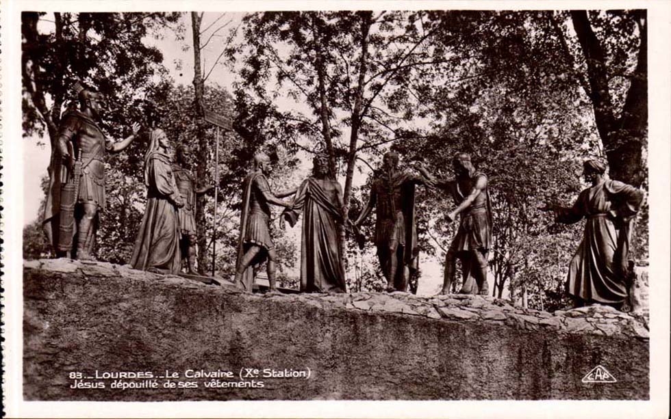 Lourdes CPA the Jesus martyrdom strips his clothing