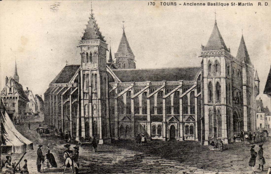Tours CPA Ancienne basilique St Martin