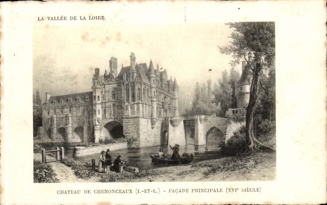 VAllee de la Loire Chateau de Chenonceaux CPA Facade principale (16eme)