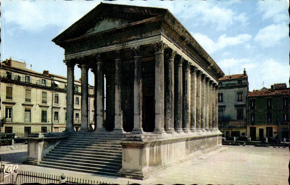 Nimes-MODERNE KARTE das quadratische Haus