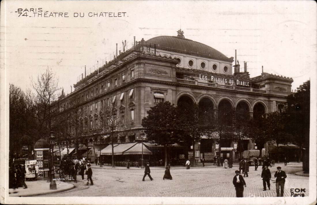 Paris CPA Theatre du Chatelet (les pilules du diable)