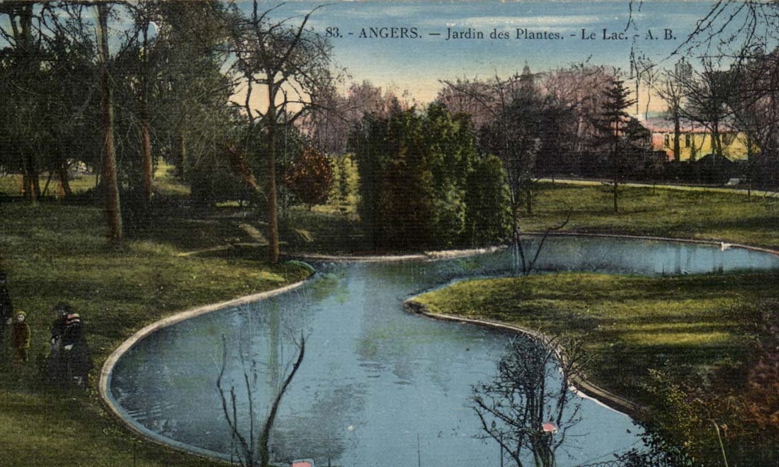 Angers CPA Botanical garden the lake