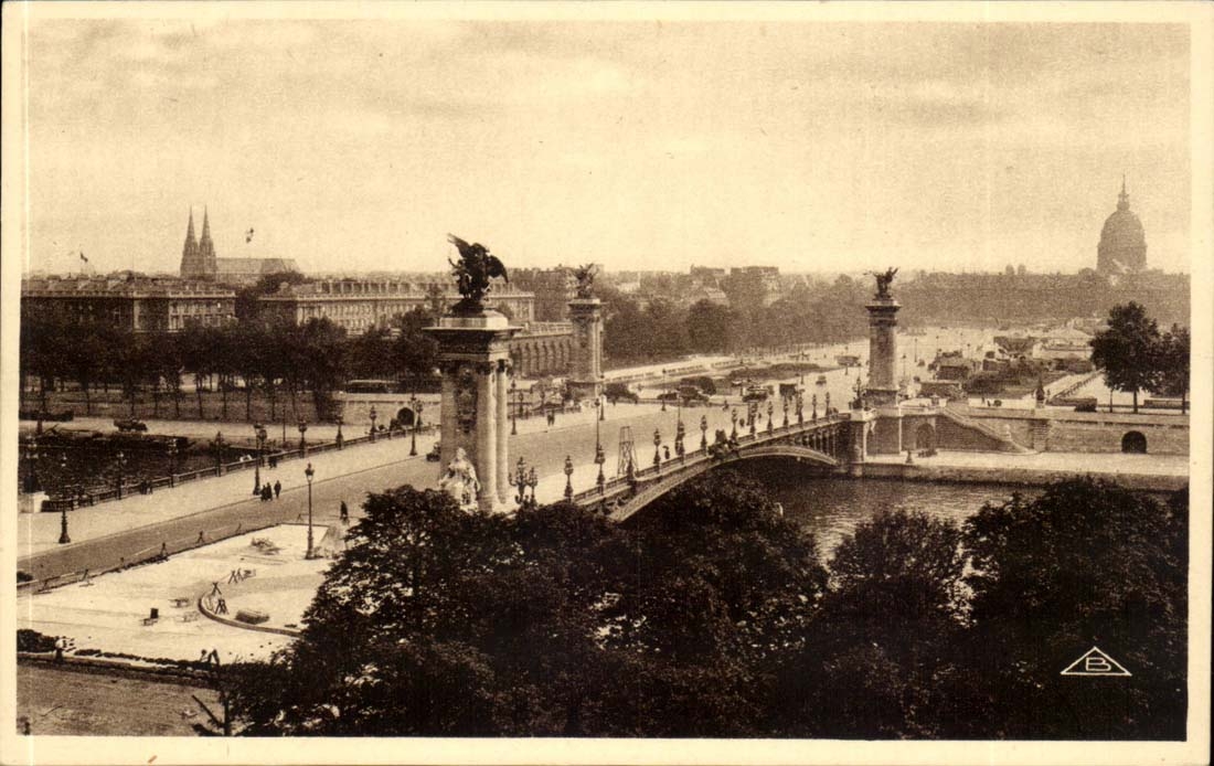 Paris CPA the bridge Alexandre III