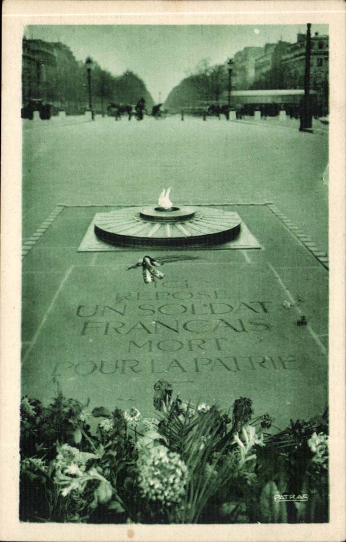 Paris CPA Falls from the unknown soldier