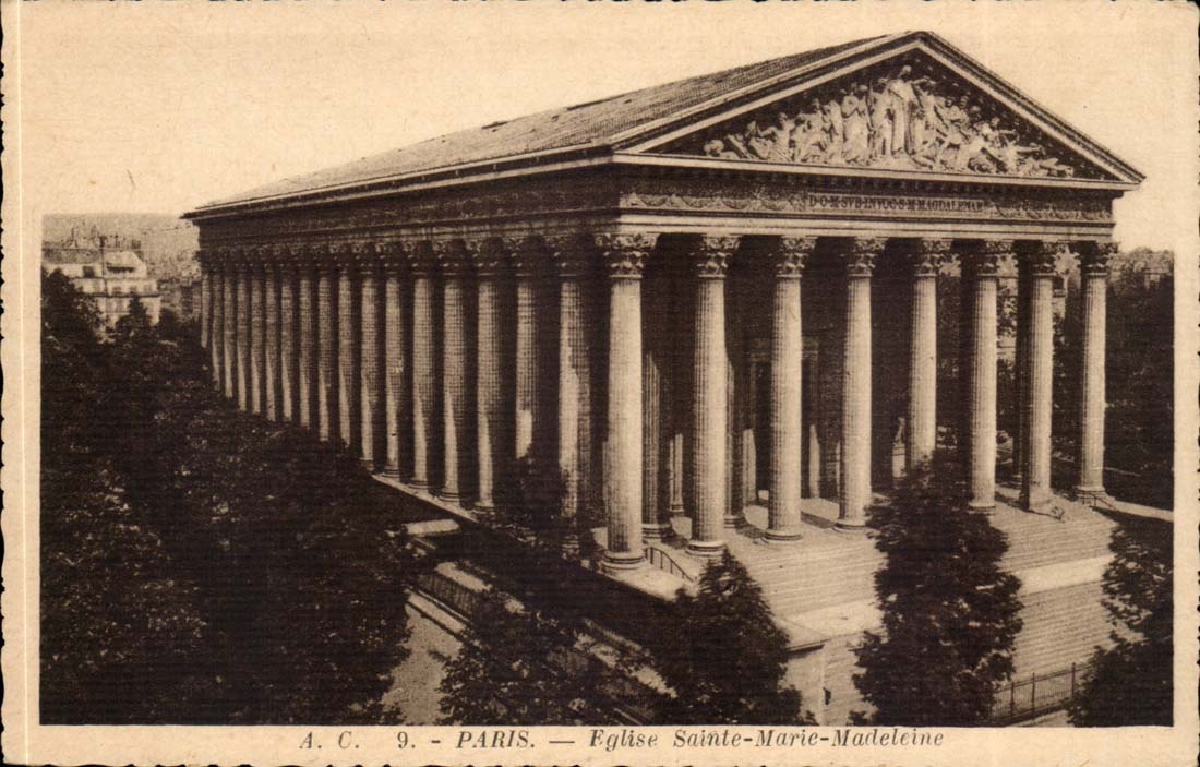 Paris CPA Church Sainte Marie Madeleine