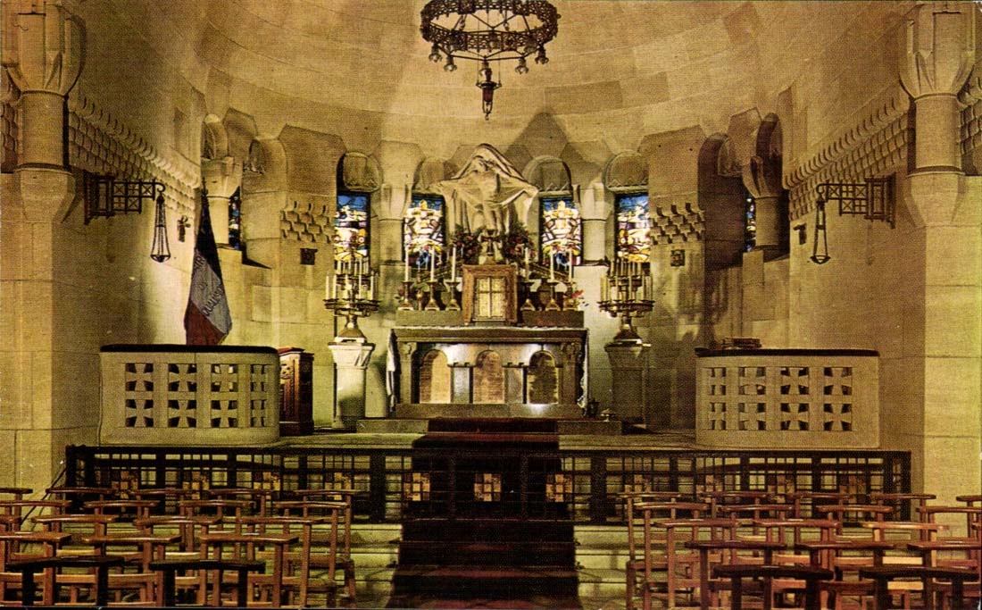 The ossuary of Douaumont MODERN CARD the Master furnace bridge of the vault