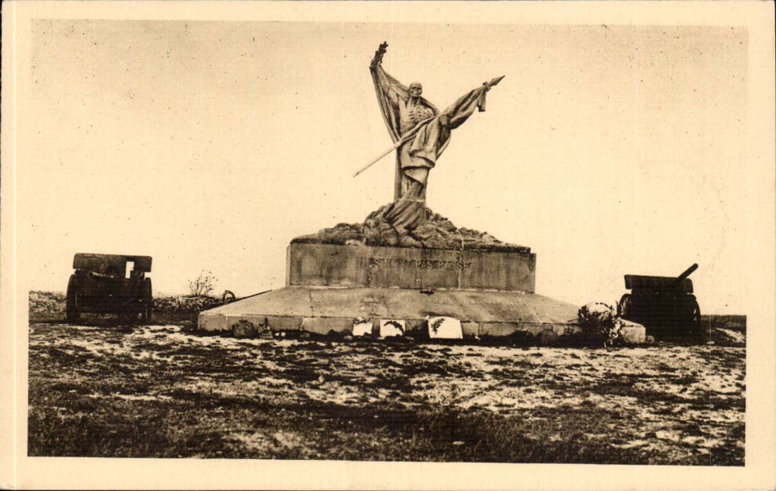 Plate of Dead Man CPA War memorial of the 69eme division inaugurates the Douaumont on September 24th 1922