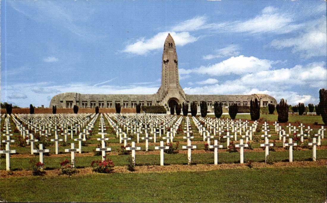 Douaumont MODERN CARD Ossuary and cemetery