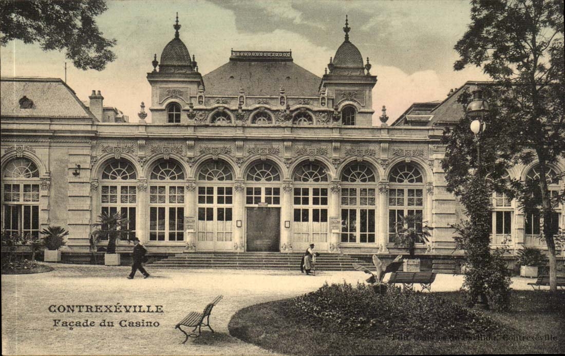 Contrexeville CPA Frontage of the casino