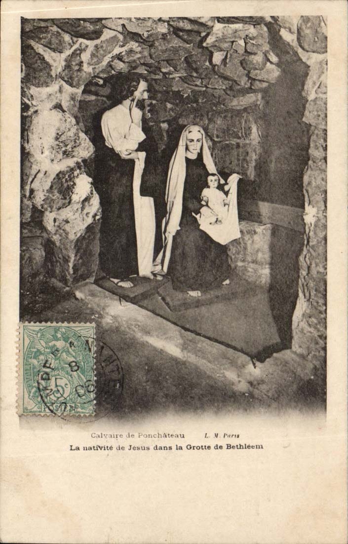 Martyrdom of Pontchateau CPA nativity of Jesus in the cave of Bethlehem