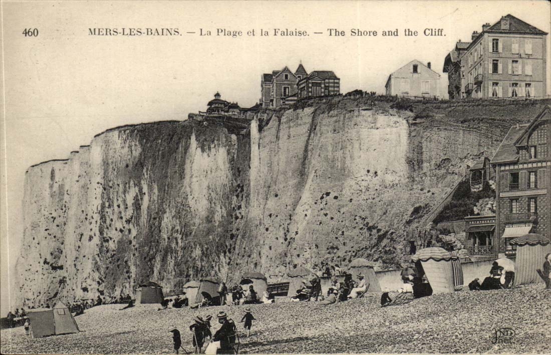 Seas les Bains CPA the beach of cliff