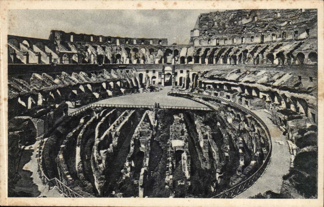 Italien Italien Rom CPA Colosseo coi nuovi scavi
