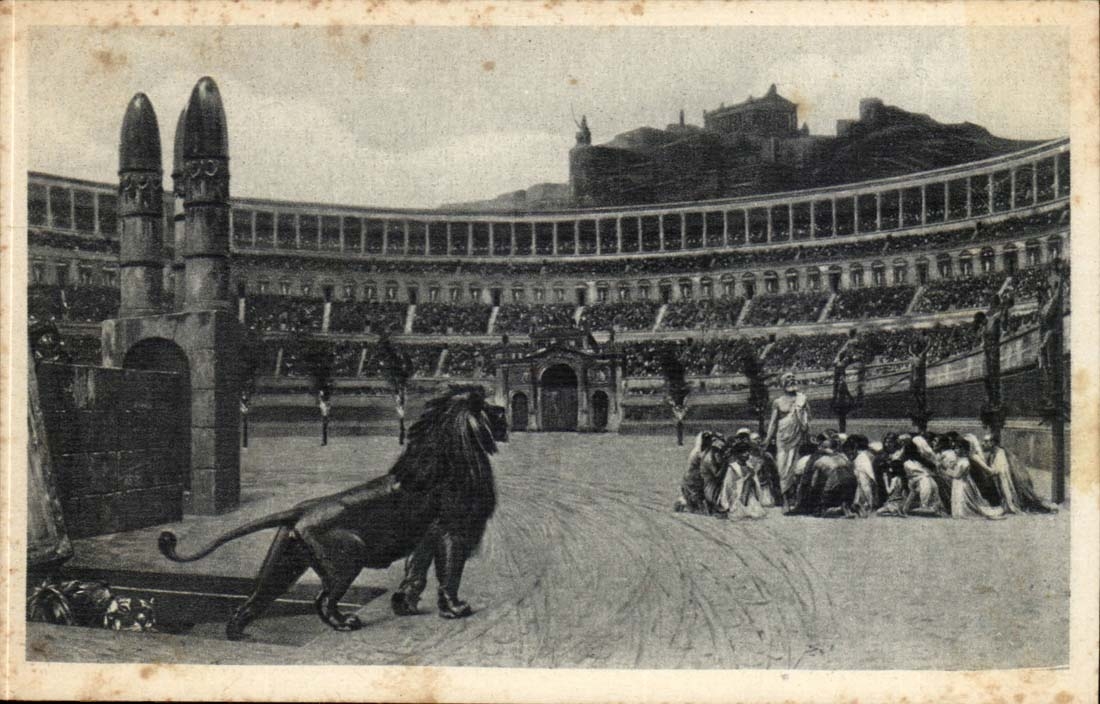 Italien Italien Rom CPA Circo Massimo Ultima wird preghiera (Lowearena)