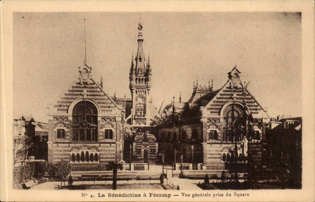 CPA Benediktiner hat die Fecamp Ansicht die vom allgemeinen Garten vertreten wird