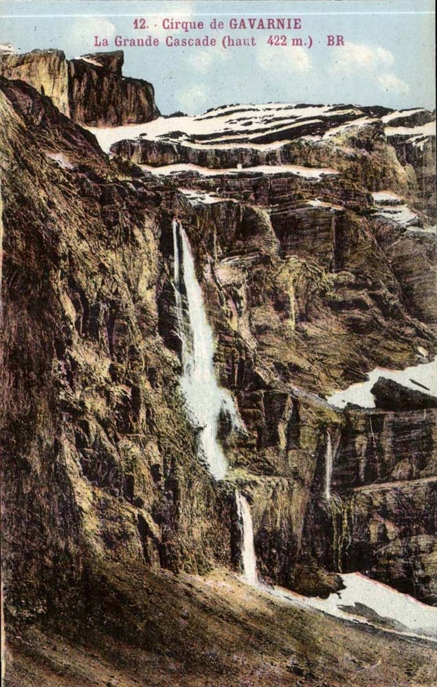 CPA Circus of Gavarnie the large cascade