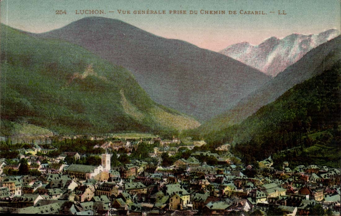 Luchon CPA View taken of the way of Cazaril