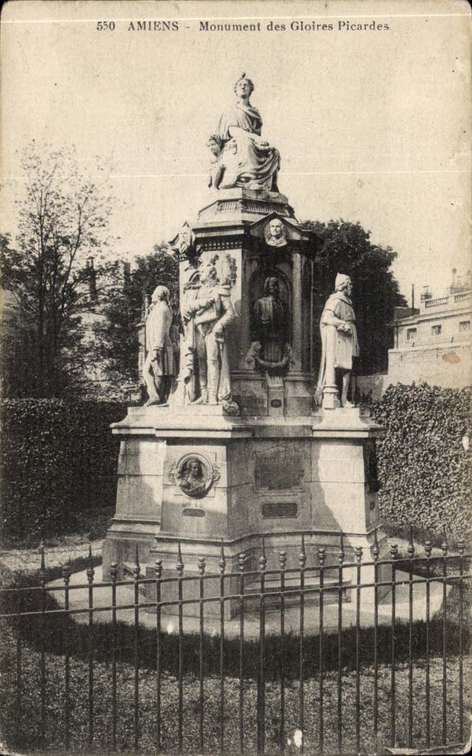 Amiens CPA Monument of Picardy Glories