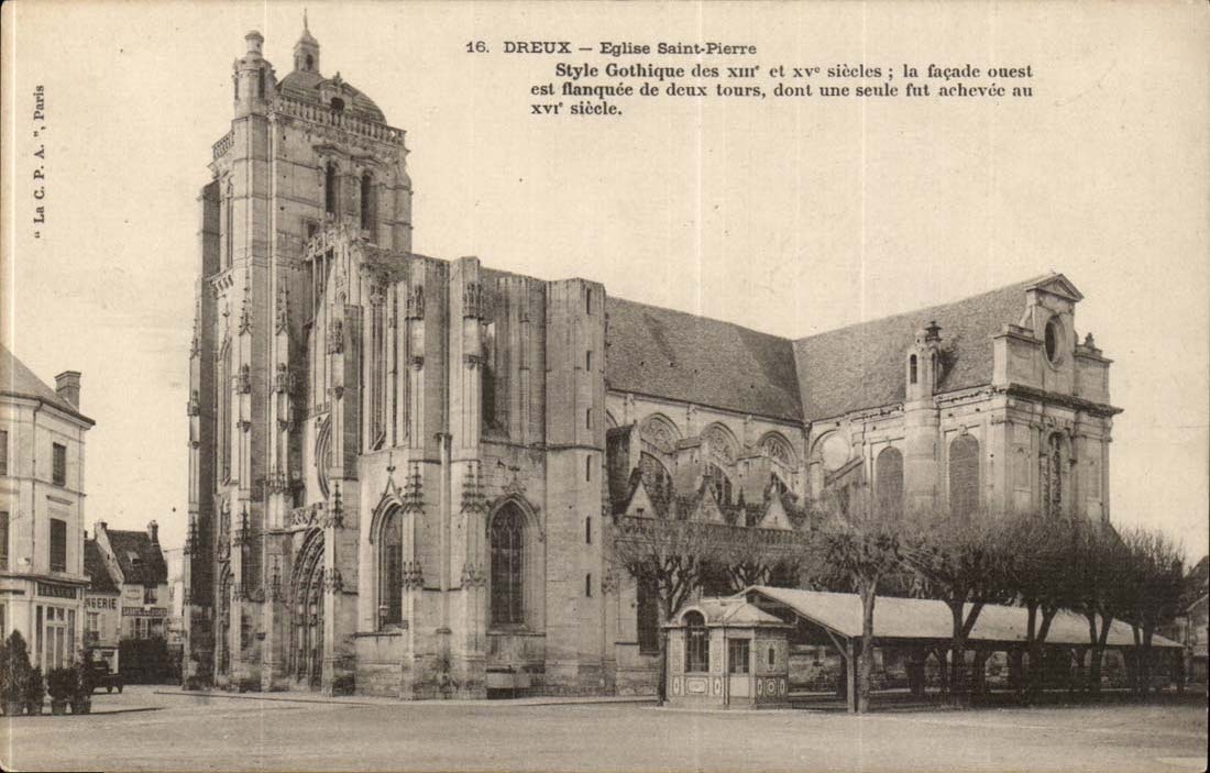 Dreux CPA Church Saint Pierre