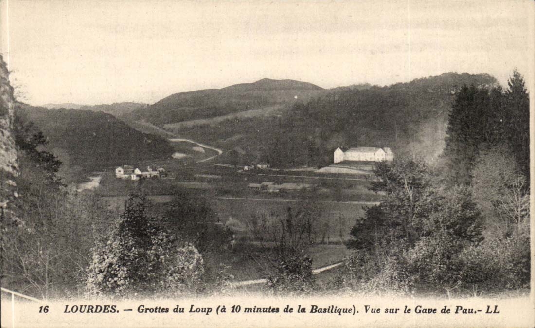 Lourdes CPA Caves of the Wolf (has 10 minutes of Al basilica) Sight on Gave of Pau