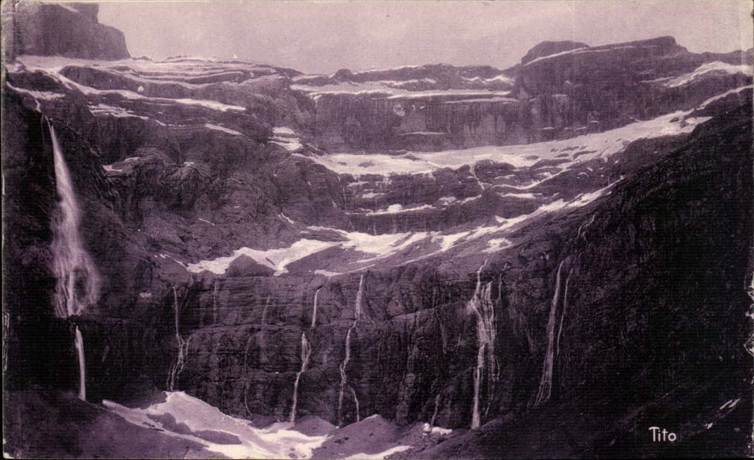 Interior Gavarnie CPA of the Pyrenees circus