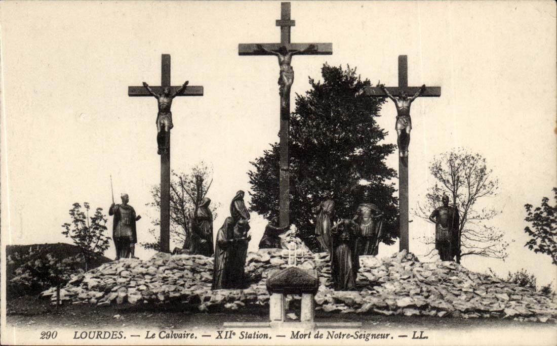 Lourdes CPA the martyrdom 12th station Dead of Our Lord