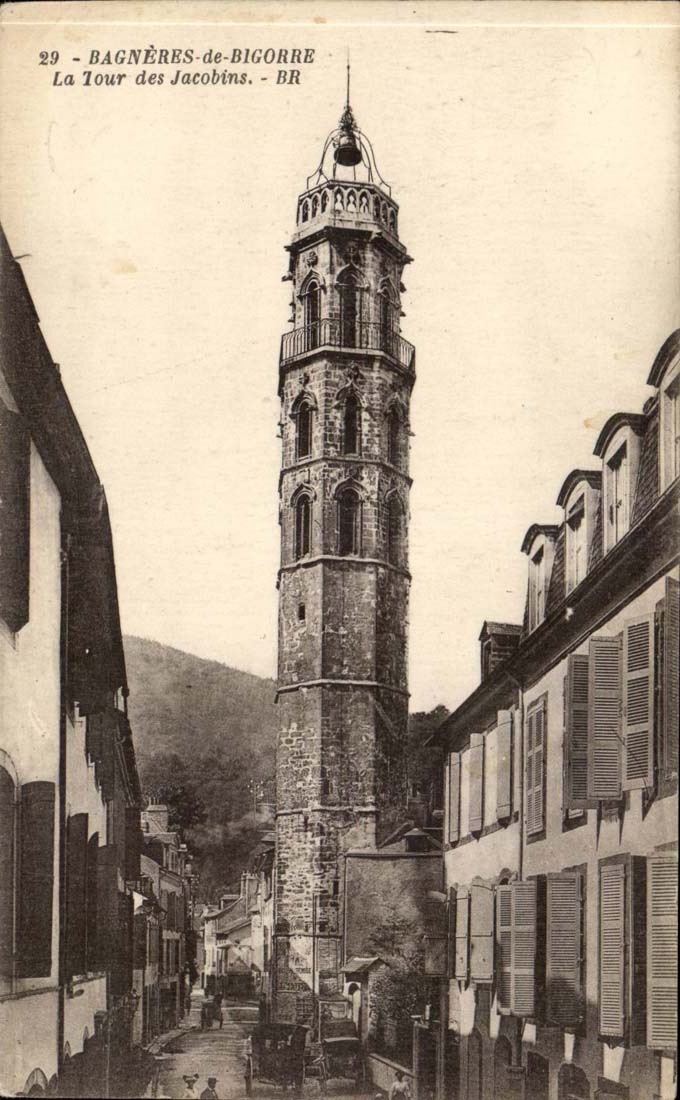 Bagneres de Bigorre CPA the tower of the Jacobins