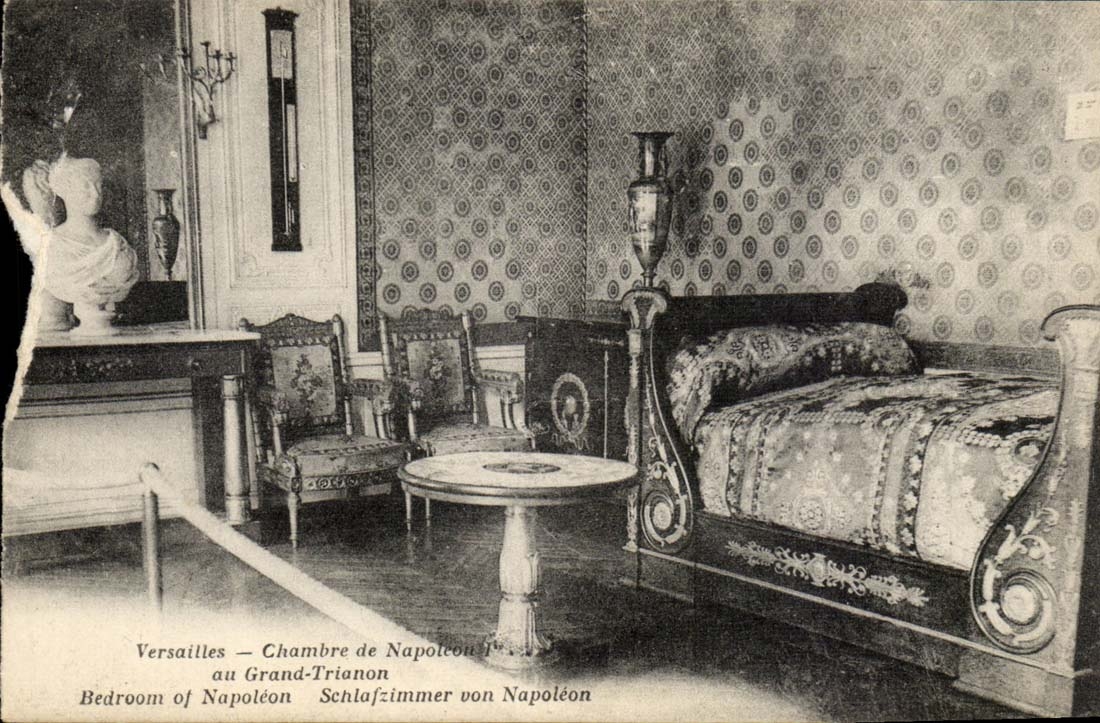 Versailles CPA Room of Napoleon 1st in large TRianon