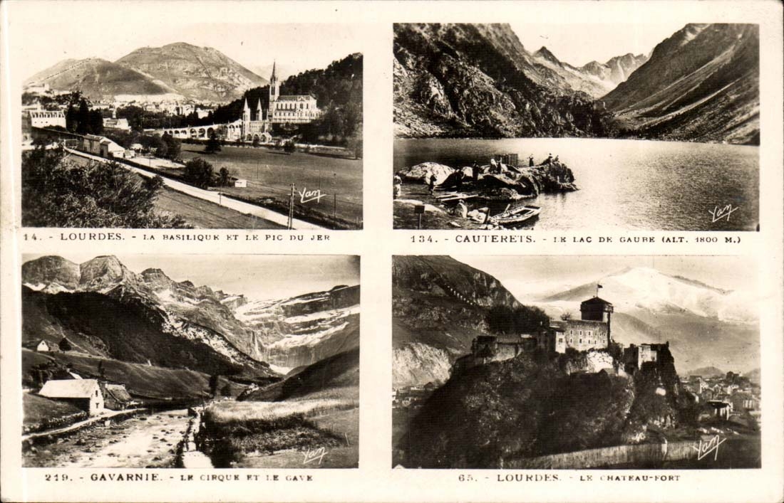 CPA Lourdes Gavarnie CAuterets Andenken der Pyrenees