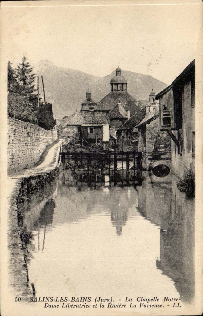 Saline les Bains CPA the vault Our Lady liberator and the rivier furious