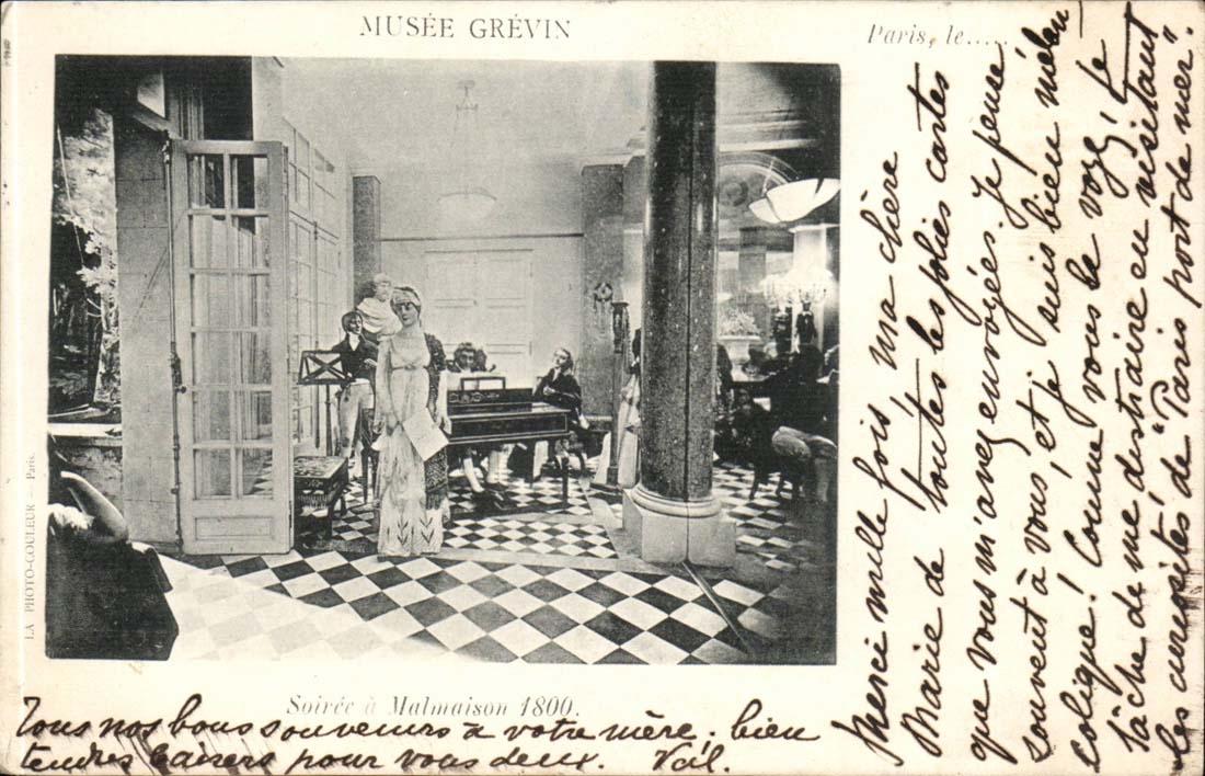 Musee Grevin CPA Soiree has malmaison 1800