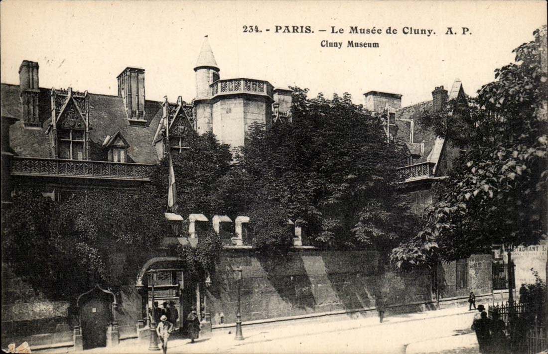 Paris CPA the Museum of Cluny