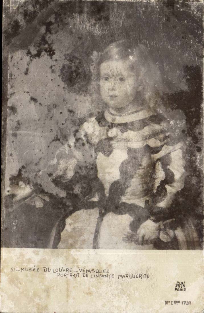 Musee du Louvre CPA Velasquez Portrait de l'infante Marguerite