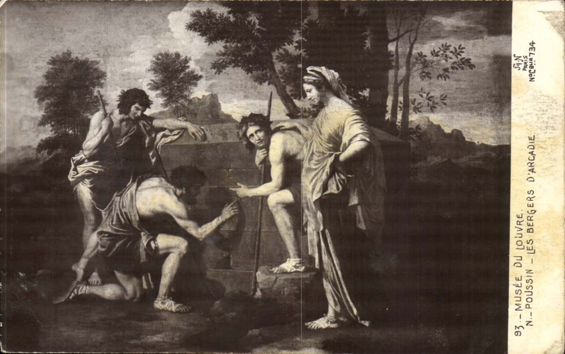 CPA Musee du louvre Poussin Les bergers d'Arcadie