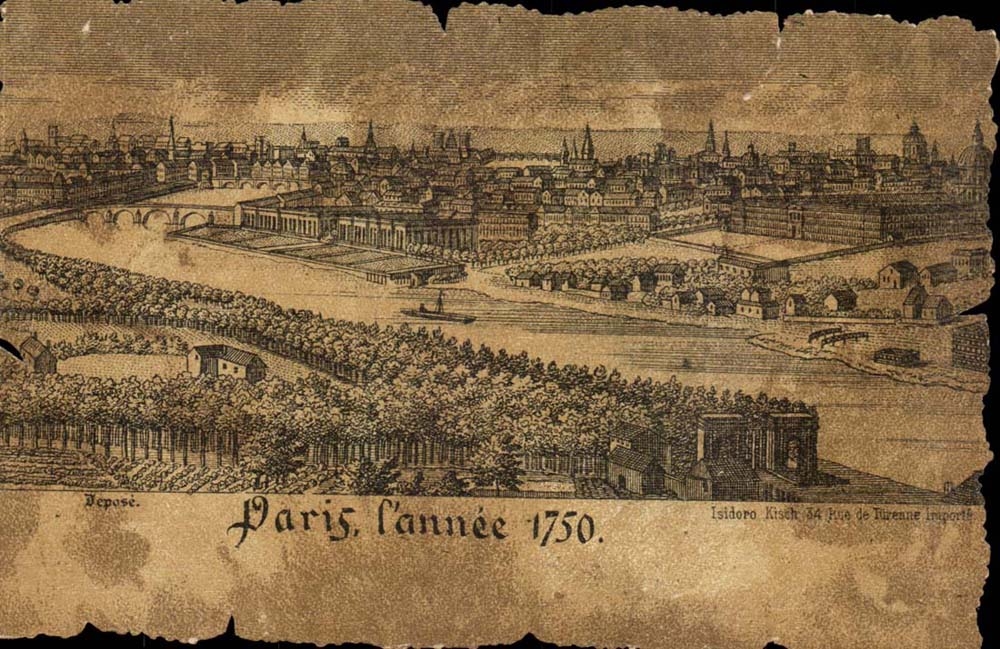 Paris CPA L'annee 1750 