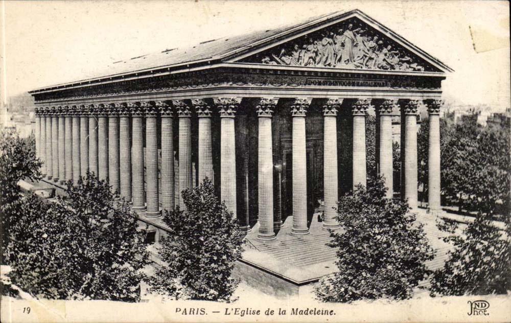 Paris CPA Church of the Madeleine