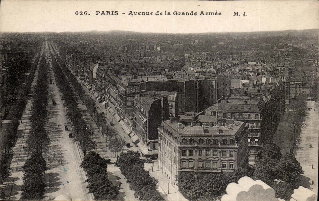 Paris CPA Avenue de la Grande Armee