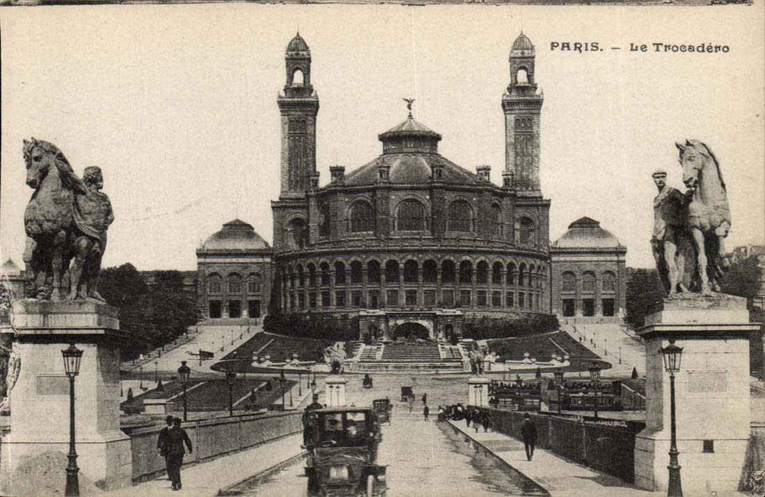Paris CPA Trocadero built in 1878 on the site of old careers
