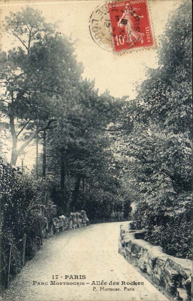 Paris CPA Park of Montsouris Allee of the Rocks